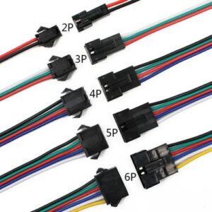 Cabo terminal macho/fêmea XH2.54mm 2 pinos 20+20 centimetros