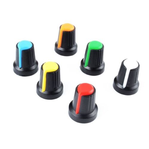 Botão p/ Potenciómetro ø 6mm – Laranja