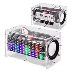 Kit de altavoces Bluetooth con medidor de volumen LED.