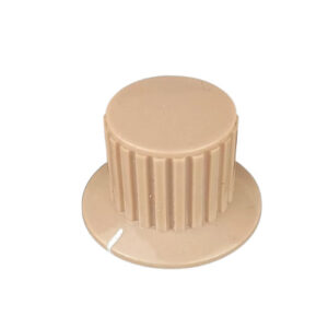 Botão para potenciómetro parafuso 6mm - Bege