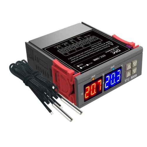 Controlador de temperatura digital STC-3008 - 12V DC