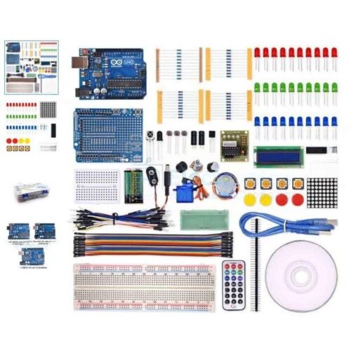 Kit inicial UNO R3 com fio de placa de ensaio LED
