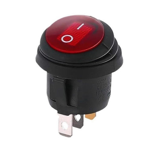 Interruptor ON/OFF basculante 220V à prova de água - vermelho