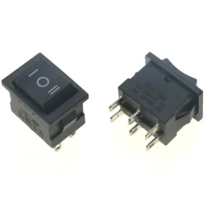Interruptor de 6 terminales y 3 posiciones ON-OFF-ON KCD2-203