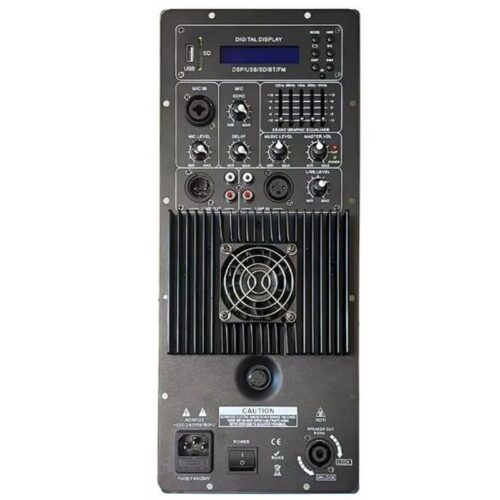 Módulo Amplificado 350W RMS c/ USB Bluetooth Equalizador