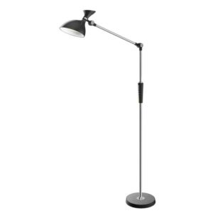 Lámpara de pie LED con regulador de intensidad y ajuste de temperatura de color.