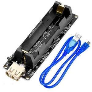 Soporte para batería 18650 con placa de carga - 1 vía