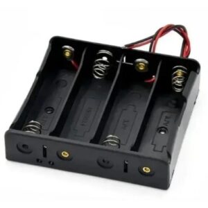 Portapilas 18650 x4 con cable