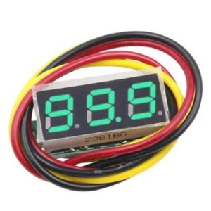 Voltímetro digital pequeño - LED verde 2.5 - 30 V CC