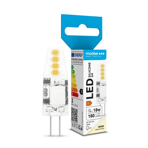 Lâmpada LED G4 12V 1,8W Branco Neutro 4000K 180lm – Modee