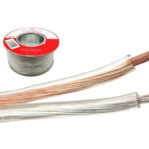 Cable de columna de cobre transparente libre de oxígeno 2 x 0.5 m - metro