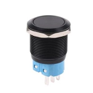 Interruptor metálico de encendido/apagado - resistente al agua 12/24 V 16 mm