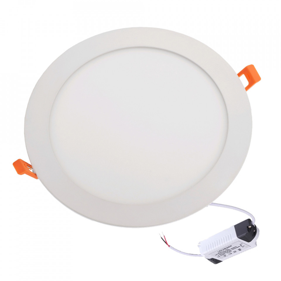 Painel de LED embutir Redondo (Ø 30cm) 24W 4000K 2010Lm - Avide