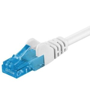 Cabo de rede RJ45 CAT6A U/UTP branco 50 metros - Goobay