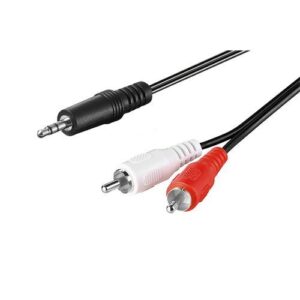 Cable jack 3.5mm Macho/ 2x RCA Macho 5 metros