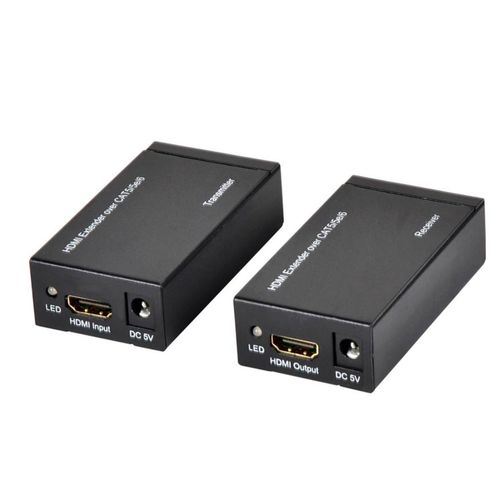 Extensor de sinal HDMI via cabo rede Cat6 até 60 metros.