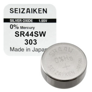 Pila de óxido de plata de 1.55 V Seizaiken / SEIKO 303 / SR44SW (reloj)