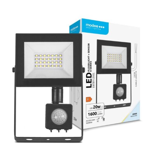Projector LED IP65 20W c/ Sensor 6000K 1600LM – Modee