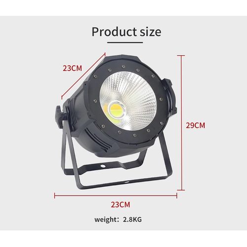 Led Par Cob DMX 4500K / 6000K com Strob - 200W com Palas - Image 4