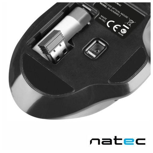 Rato Óptico BLACKBIRD S/Fios 800-1600DPI USB 2.4GHz BT NATEC - Image 2