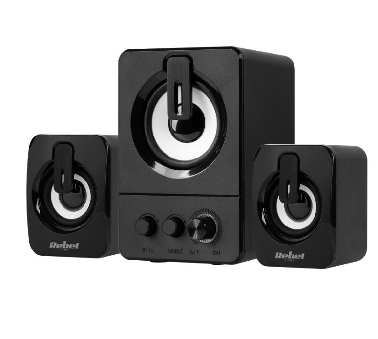 Par de mini altavoces con subwoofers 2.1 Rebel CS-50