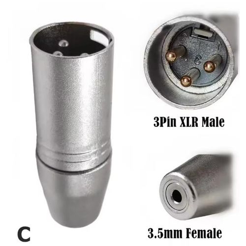 Adaptador XLR Macho - Jack 3.5 Stereo