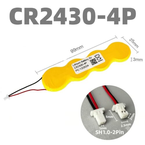 Pilha 4x CR2430 c/ ficha de ligação