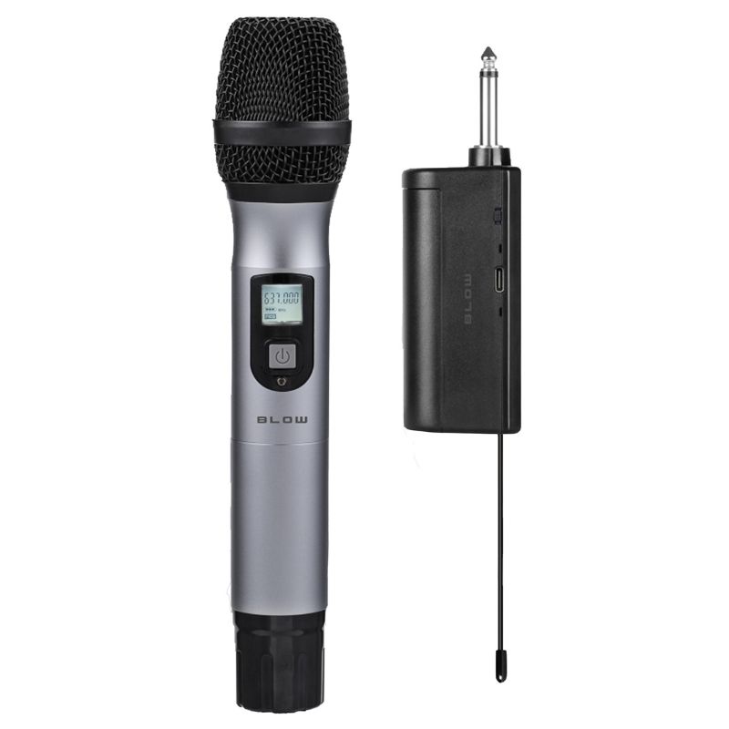 Microfone s/ Fios UHF c/ Receptor - PRM906 BLOW