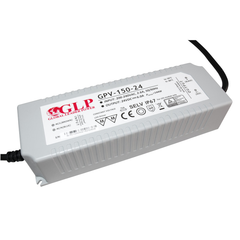 Fonte Alimentação IP67 24V DC 6A 150W – GLP