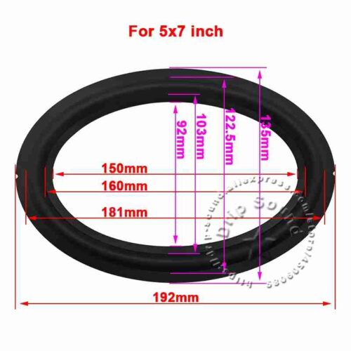 Suspensão Espuma para Altifalante Oval 135x192mm(5.3x7.5 polegadas