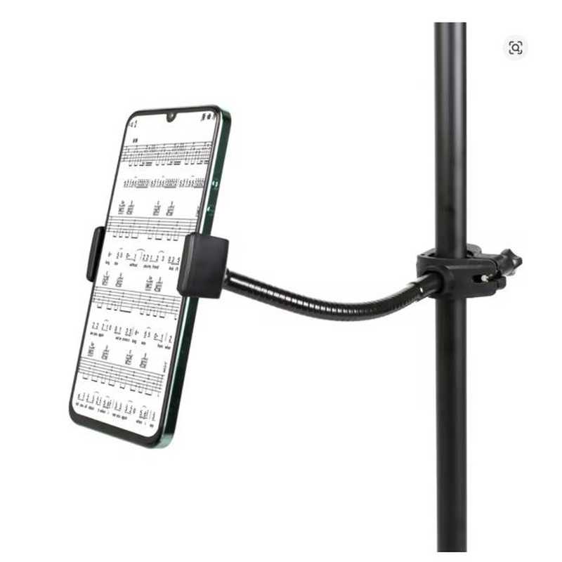 Suporte para telemovel no tripe de microfone