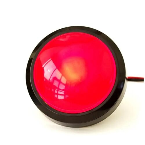 Botão vermelho interruptor momentâneo com luz 10cm