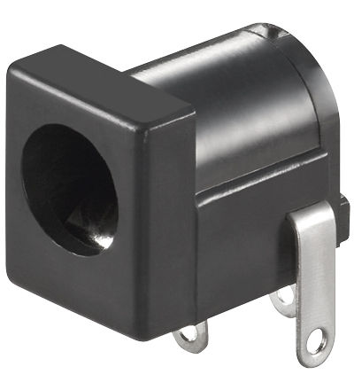 Ficha DC C.I. 3.5 x 1.3mm c/ pinos de cobre