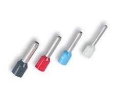 Ponteira Isolada p/ cabo 1mm Preto – 10 unidades