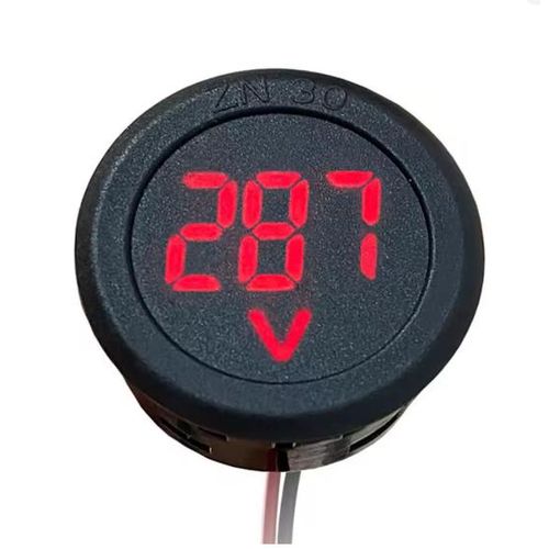 Voltimetro Digital de Painel Redondo 4V - 100V DC