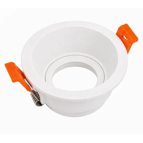 Aro GU10 Recuado Basculante Redondo Branco